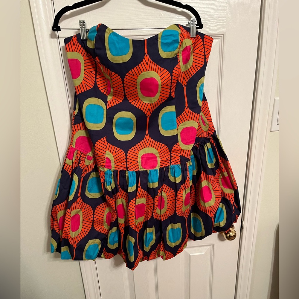 Vibrant Bubble Hem Dress by D’IYANU size XL